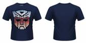 TRANSFORMERS =T-SHIRT=  - TR AUTOBOT SHIELD -L- NAVY