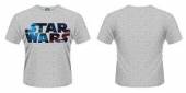 STAR WARS =T-SHIRT=  - TR SPACE LOGO -XL- GREY