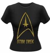 STAR TREK =T-SHIRT=  - TR BADGE LOGO -GIRLS/XL-