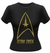 STAR TREK =T-SHIRT=  - TR BADGE LOGO -GIRLS/S-