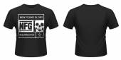 NEW FOUND GLORY =T-SHIRT=  - TR BLOCKED -L- BLACK