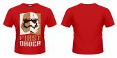 STAR WARS =T-SHIRT=  - TR STORMTROOPER -S- RED