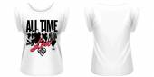 ALL TIME LOW =T-SHIRT=  - TR UNKNOWN -S- GIRLIE/WHITE