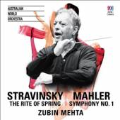 STRAVINSKY/MAHLER  - 2xCD RITE OF SPRING/SYMPHONY..