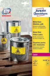 AVERY ZWECKFORM  - CD WETTERFESTE ETIK.GELB Ř 30MM