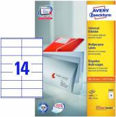 AVERY ZWECKFORM  - CD UNIVERSAL-ETIK.105X41 1400ST.