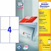 AVERY ZWECKFORM  - CD UNIVERSAL-ETIK.105X148 400ST