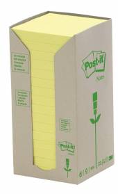 POST-IT®  - CD RECYCL.NOTES GELB 7,6X7,6CM 16