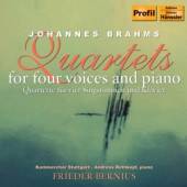 BERNIUS - KAMMERCHOR STUTTGART  - CD BRAHMS - QUARTETS FOR FOUR VOICES