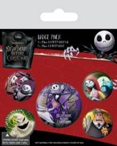 NIGHTMARE BEFORE CHRISTMAS =DO  - DO PACK 5 BADGES - CHARA