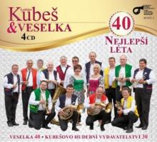 KUBES LADISLAV & VESELKA  - 4xCD 40 NEJLEPSI LETA