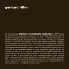 RUHM GERHARD  - CD DIOTIMA HAT IHRE..