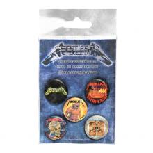 METALLICA  - BADGEP THE SINGLES BUTTON BADGE SET