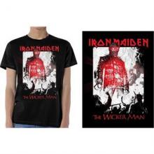 IRON MAIDEN =T-SHIRT=  - TR WICKER MAN SMOKE BLACK T-SHIRT