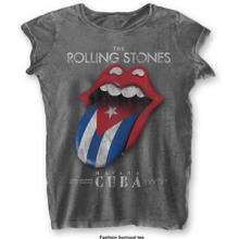 ROLLING STONES =T-SHIRT=  - TR HAVANA CUBA (BURN OUT)