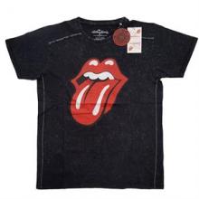 ROLLING STONES =T-SHIRT=  - TR CLASSIC TONGUE SNOW WASH