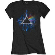 PINK FLOYD =T-SHIRT=  - TR DSOTM BLUE SPLATTER