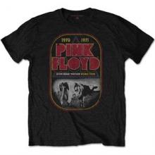 PINK FLOYD =T-SHIRT=  - TR ATOM HEART MOTHER TOUR -M- BLACK