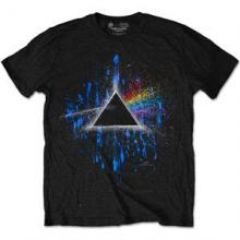 PINK FLOYD =T-SHIRT=  - TR DSOTM BLUE SPLATTER