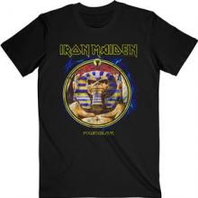 IRON MAIDEN =T-SHIRT=  - TR POWERSLAVE MUMMY CIRCLE