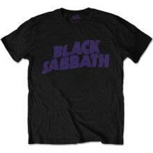 BLACK SABBATH =T-SHIRT=  - TR VTGE WAVY LOGO