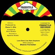 FORRESTER SHARON  - VINYL LOVE DON'T LIV..