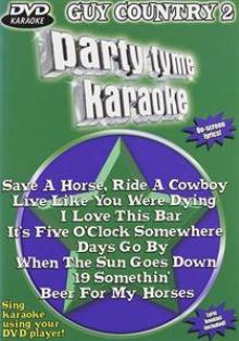 KARAOKE  - DVD PARTY TYME KARAOKE - GUY COUNTRY 2