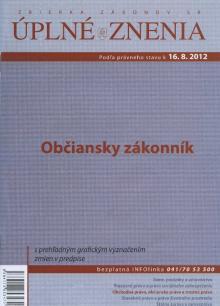  UZZ 2012 Občiansky zákonník [SK] - supershop.sk