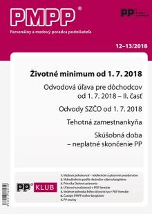  PMPP 12-13/2018 Životné minimum od 1. júla 2018 [SK] - supershop.sk