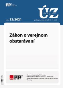  UZZ 32/2021 Zákon o verejnom obstarávaní [SK] - suprshop.cz