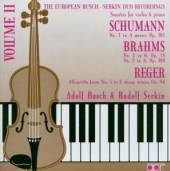 SCHUMANN/BRAHMS/REGER  - CD SONATAS FOR VIOLIN & PIAN