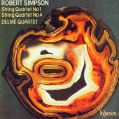 SIMPSON / DELME STRING QUARTET  - CD STRING QUARTETS 1 & 4