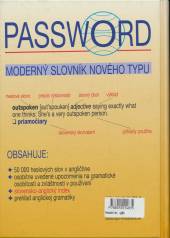   Password - Anglický výkladový slovník so slovenskými ekvivalentmi  [SK] - supershop.sk